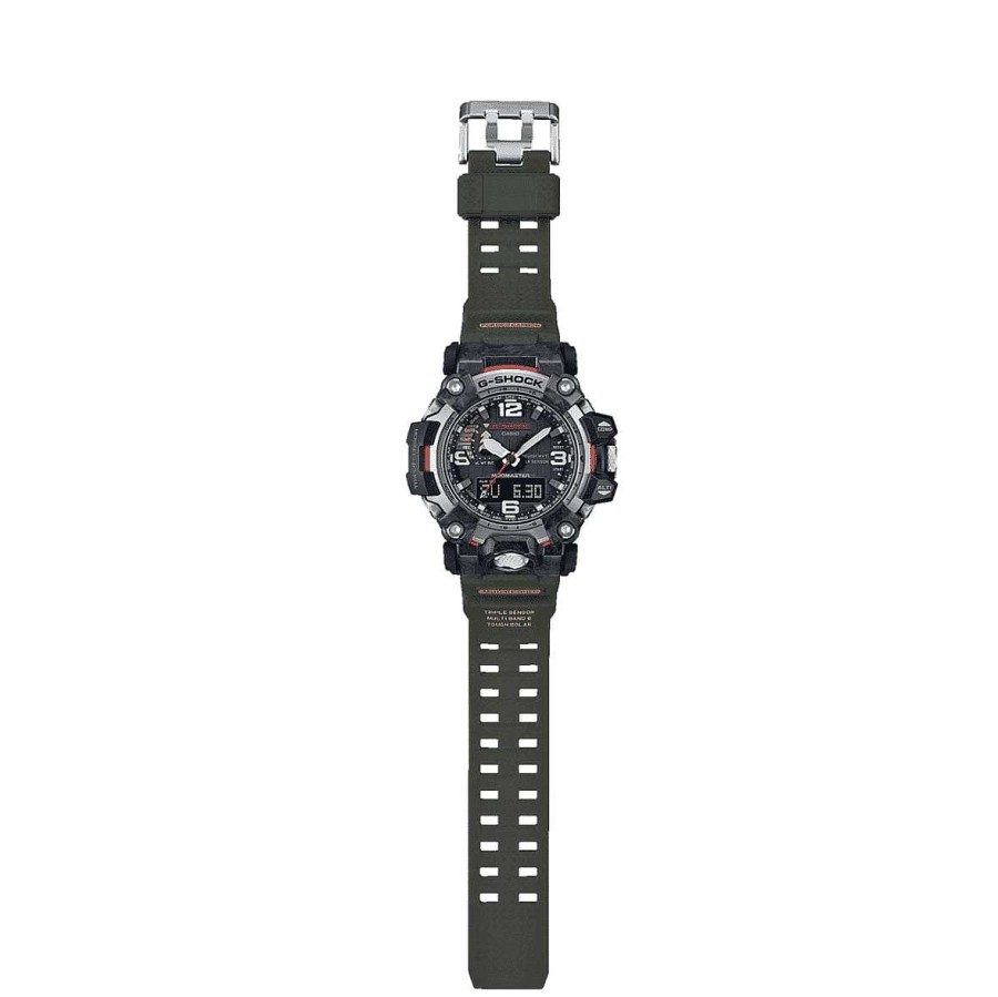 Relojes G-Shock | Reloj Casio G-Shock Master Of G Tierra Mudmaster Acero Brazalete Pl Stico Verde