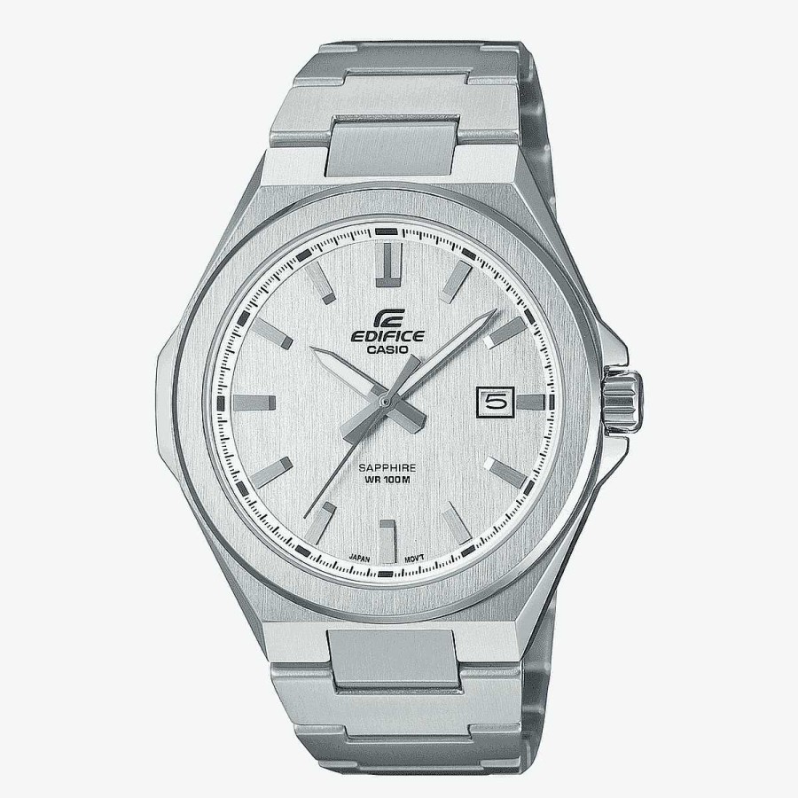 Relojes Casio | Reloj Casio Edifice Classic Acero Plateado Esfera Blanca