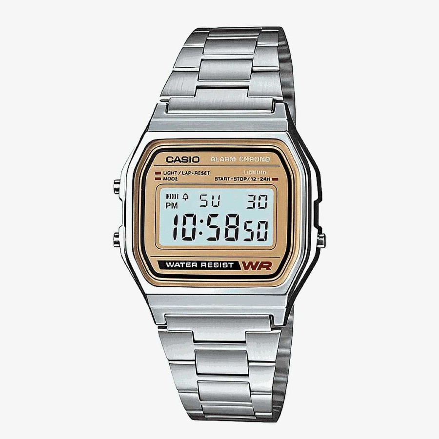 Relojes Casio | Reloj Casio Vintage Iconic Acero Plateado Esfera Dorada