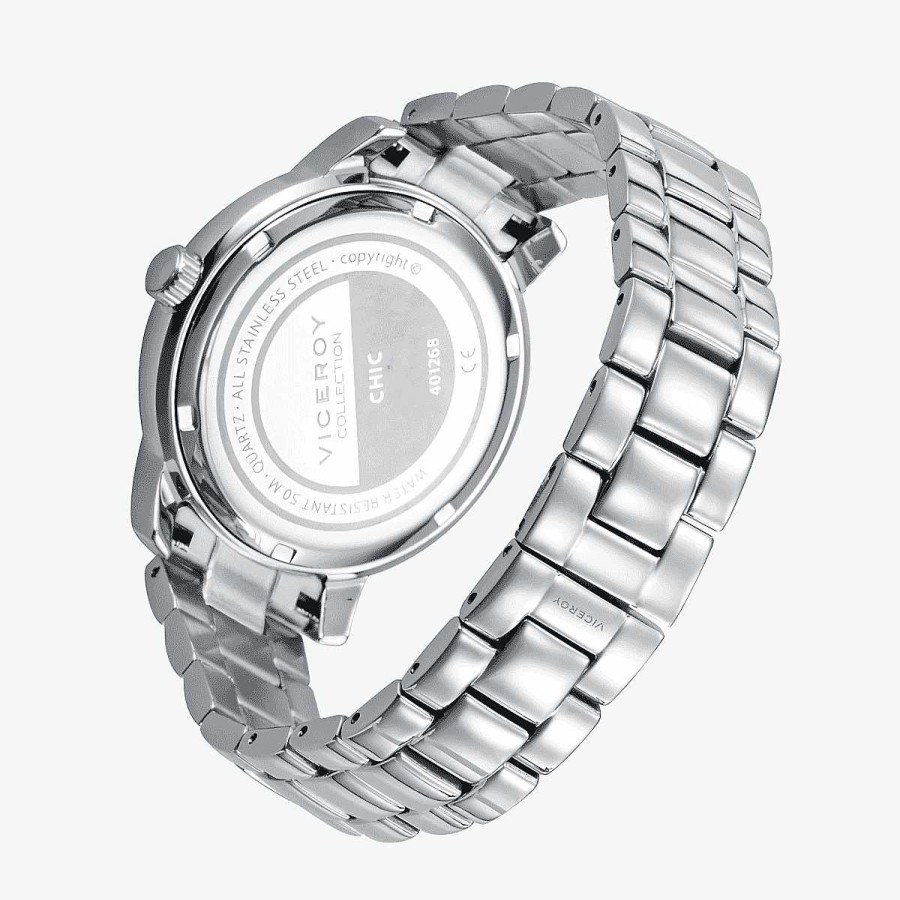 Relojes Viceroy | Reloj Viceroy Chic Roc O Osorno, Brazalete Acero Plateado, Esfera Lila