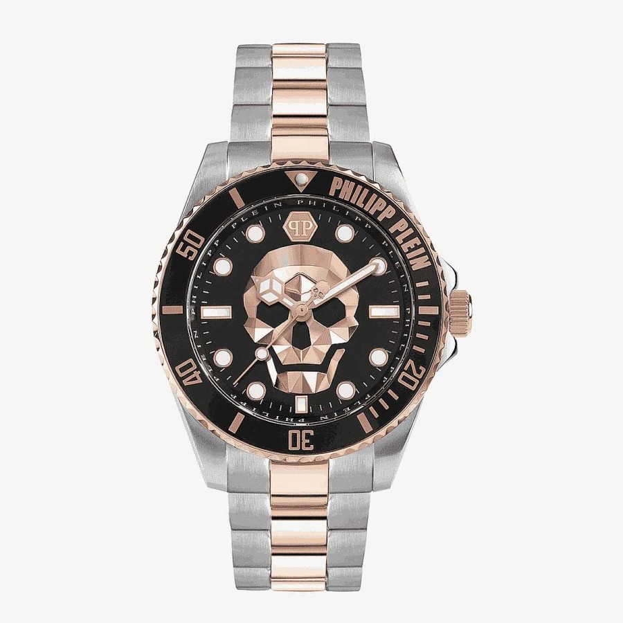 Relojes Philipp Plein | Reloj Philipp Plein $Kull Diver Brazalete Acero Bicolor