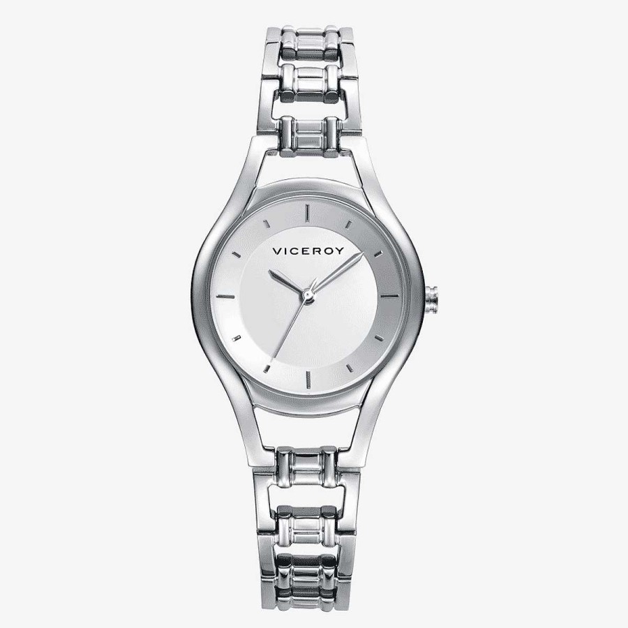 Relojes Viceroy | Reloj Viceroy Air, Brazalete Acero Plateado, Esfera Blanca