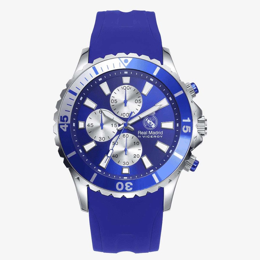 Relojes Viceroy | Reloj Viceroy Real Madrid, Cron Grafo, Brazalete Silicona Azul, Esfera Azul