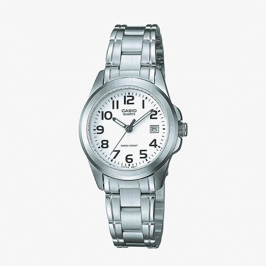 Relojes Casio | Reloj Casio Collection Acero Caja Redonda Plateada Esfera Blanca Cl Sica