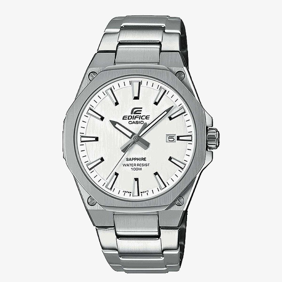 Relojes Casio | Reloj Casio Edifice Acero Plateado Esfera Blanca