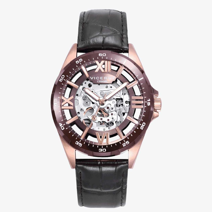 Relojes Viceroy | Reloj Viceroy Magnum, Brazalete Piel Negro, Esfera Bicolor