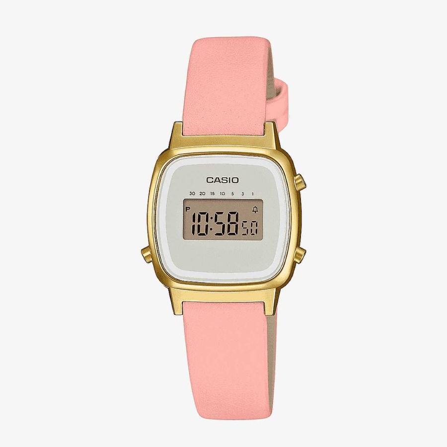 Relojes Casio | Reloj Casio Vintage Mini Brazalete Piel Rosa