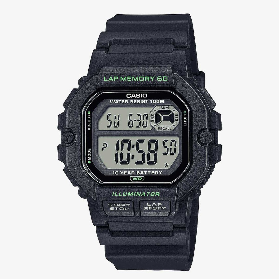 Relojes Casio | Reloj Casio Collection Pl Stico Negro Caja Rectangular Negra