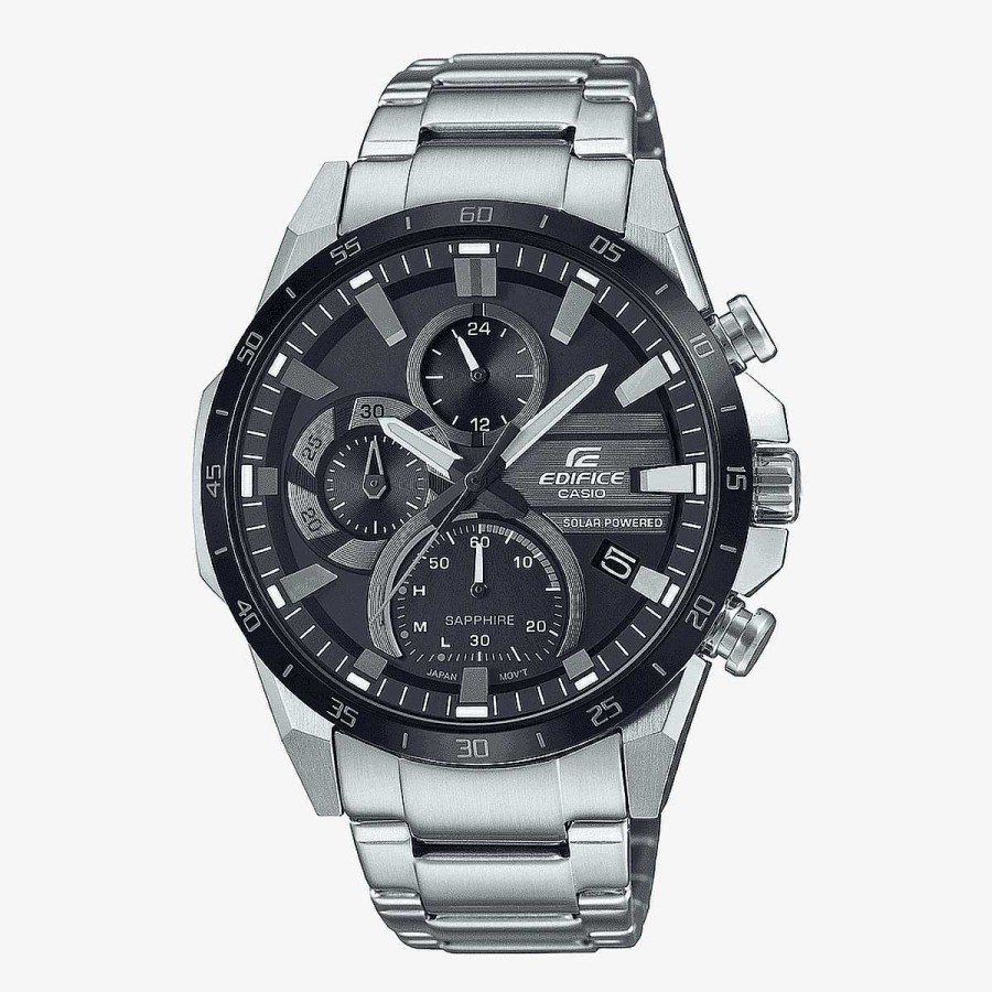 Relojes Casio | Reloj Casio Edifice Acero Plateado Esfera Gris Bisel Gris