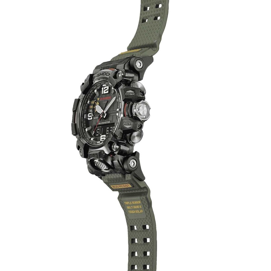 Relojes G-Shock | Reloj Casio G-Shock Master Of G Tierra Mudmaster Acero Brazalete Pl Stico Verde