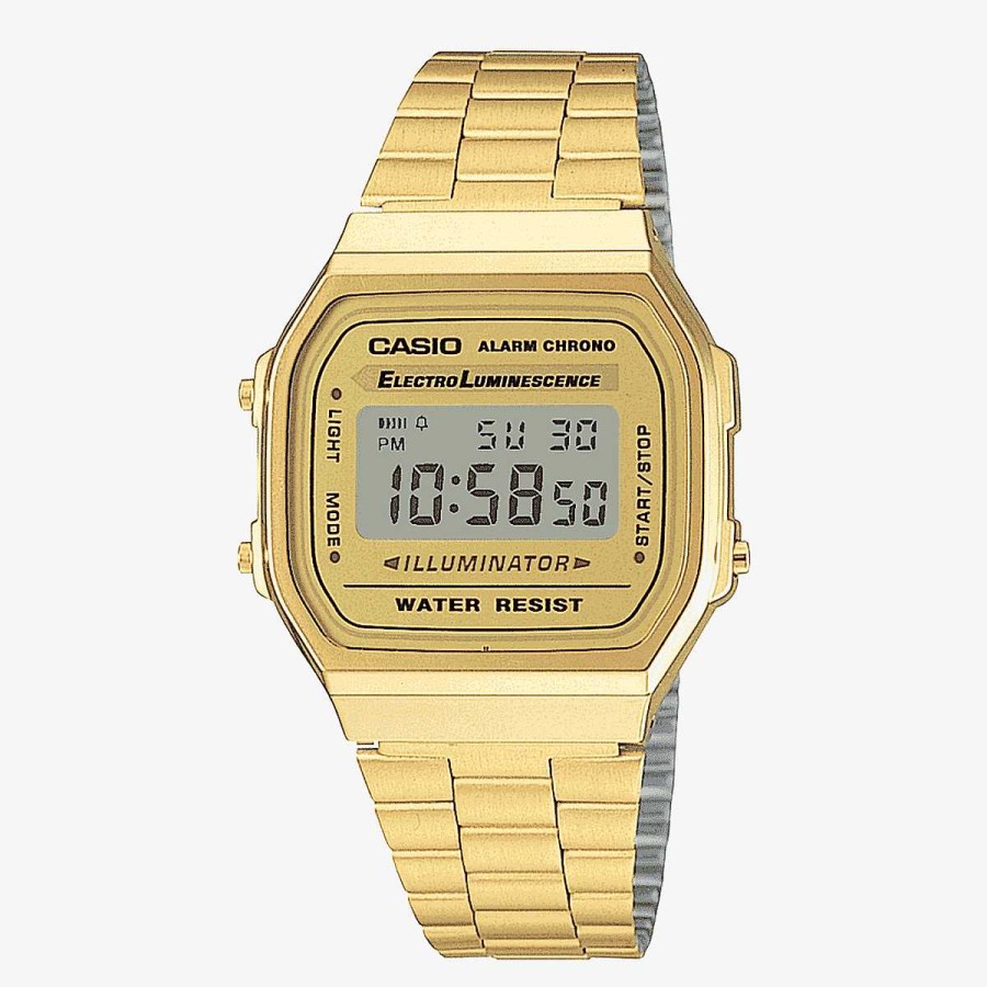 Relojes Casio | Reloj Casio Vintage Iconic Acero Dorado Esfera Dorada Y Gris