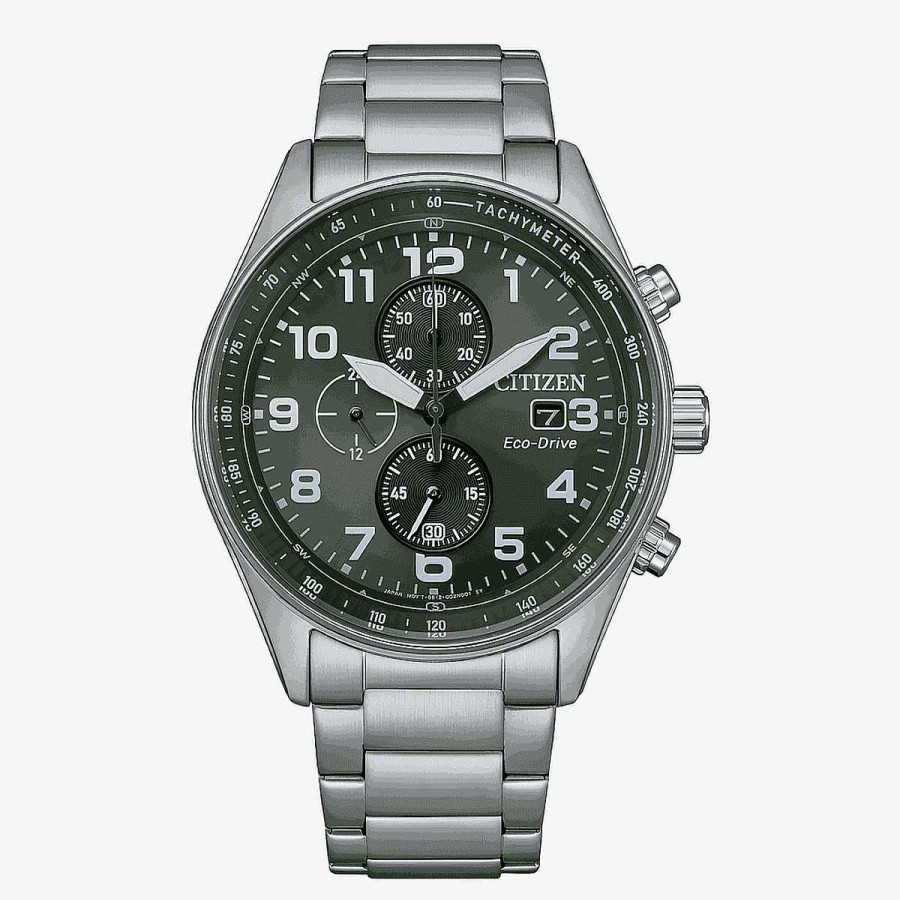 Relojes Citizen | Reloj Citizen Of Collection Cron Grafo Esfera Verde