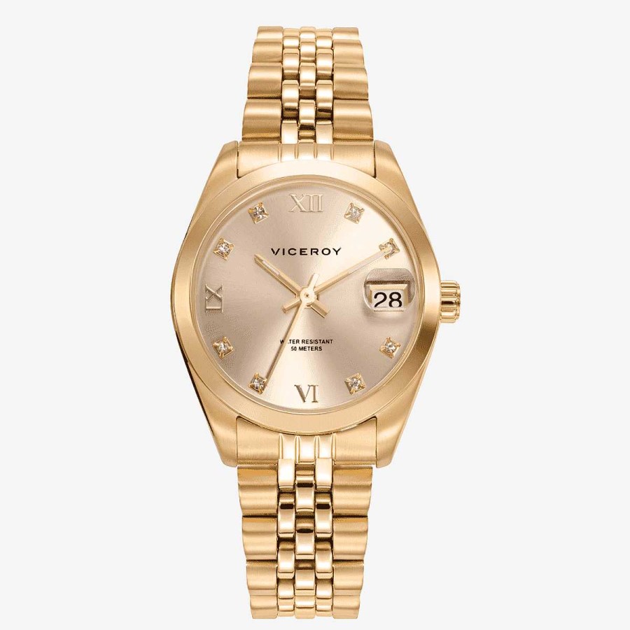 Relojes Viceroy | Reloj Viceroy Chic, Brazalete Acero Dorado, Esfera Dorada