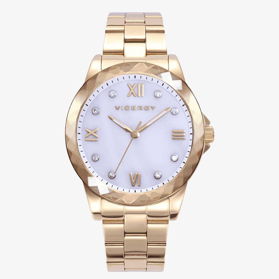 Relojes Viceroy | Reloj Viceroy Chic, Brazalete Acero Dorado, Esfera Madre Perla