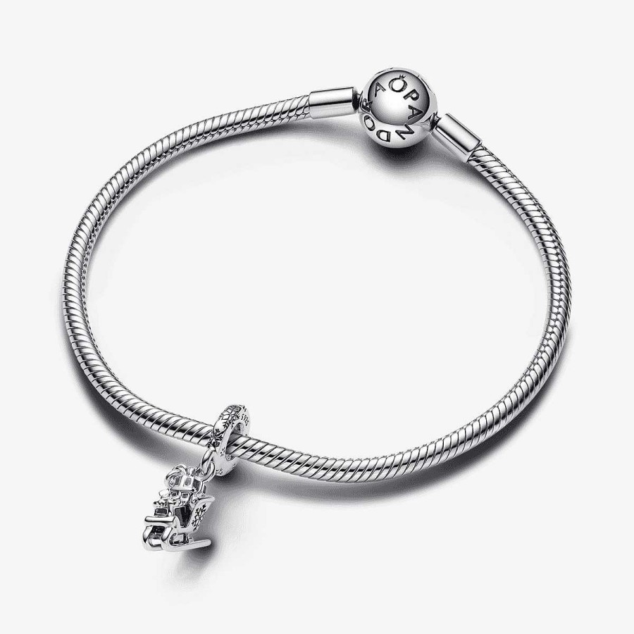 Joyer A Pandora | Charm Colgante Pandora Trineo Navidad 2023