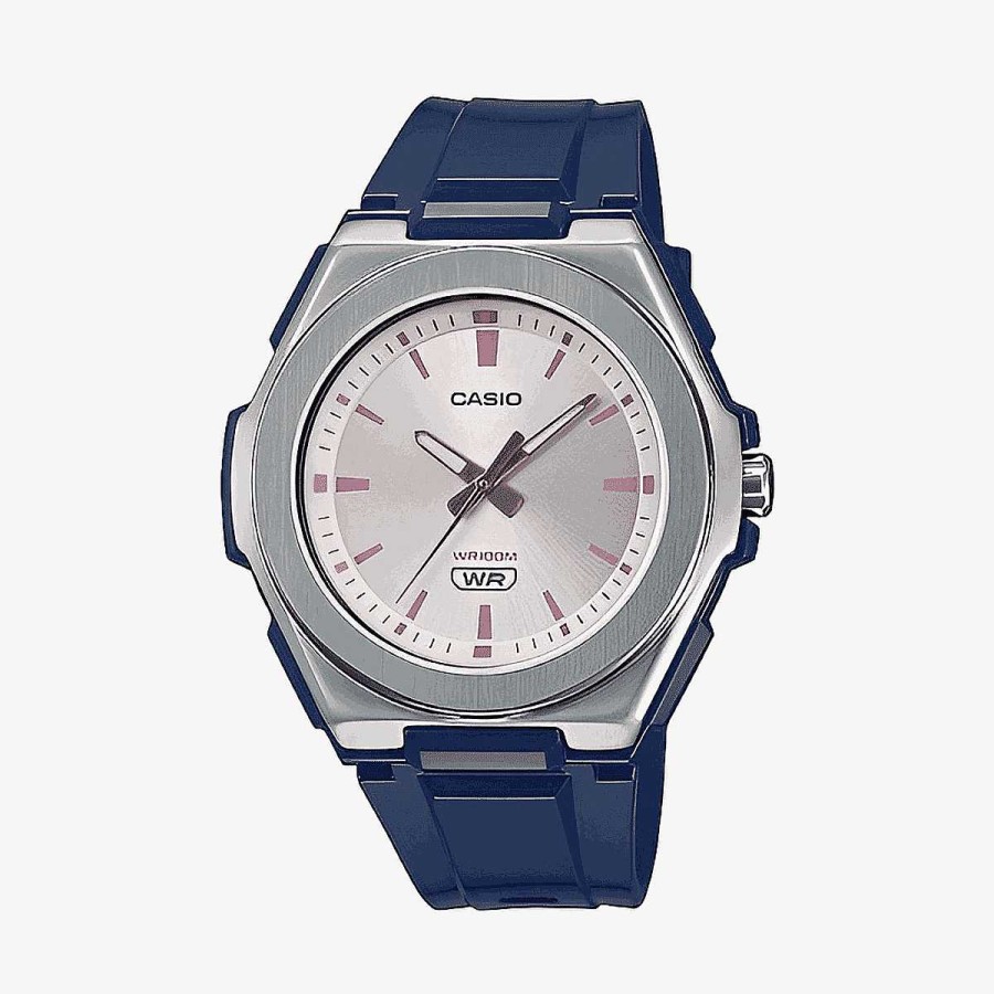 Relojes Casio | Reloj Casio Collection Brazalete Pl Stico Azul Esfera Rosa