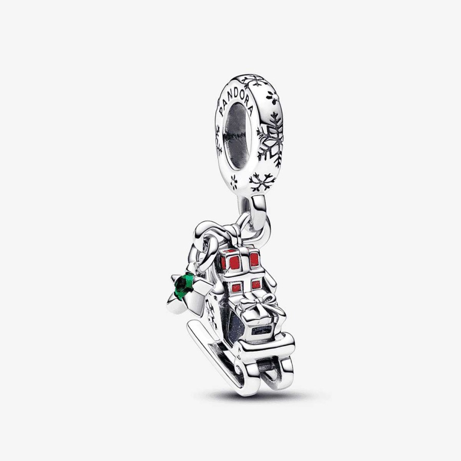 Joyer A Pandora | Charm Colgante Pandora Trineo Navidad 2023