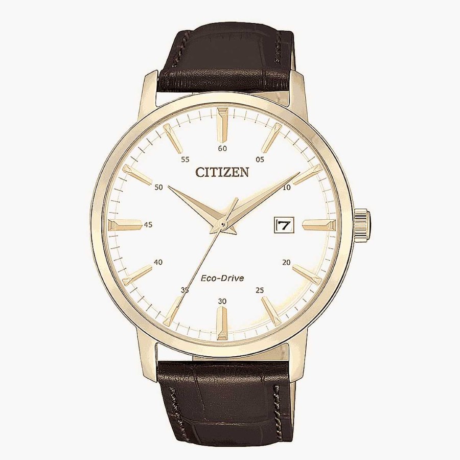 Relojes Citizen | Reloj Citizen Of Collection 3 Agujas Brazalete Piel Marr N