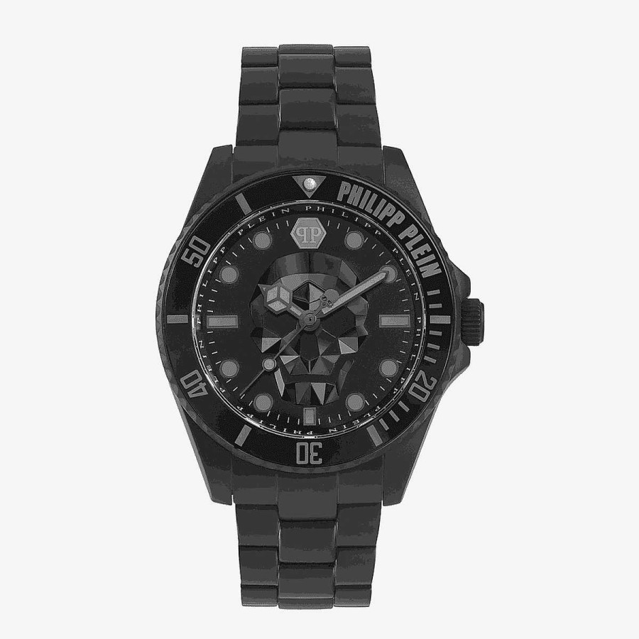 Relojes Philipp Plein | Reloj Philipp Plein $Kull Diver Brazalete Acero Negro