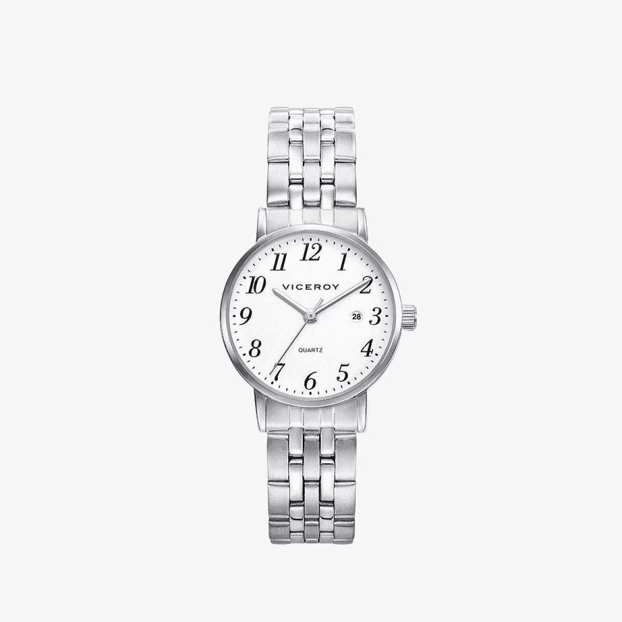 Relojes Viceroy | Reloj Viceroy, Brazalete Acero Plateado, Esfera Blanca