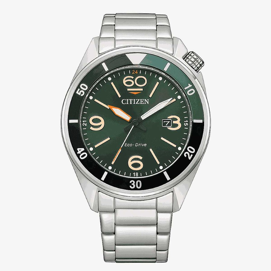 Relojes Citizen | Reloj Citizen Of Collection 3 Agujas Esfera Verde