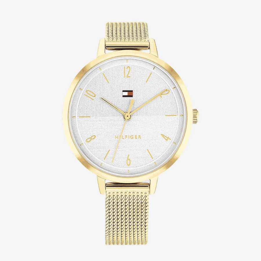 Relojes Tommy Hilfiger | Reloj Tommy Hilfiger Chapado En Oro Con Esfera Pulida