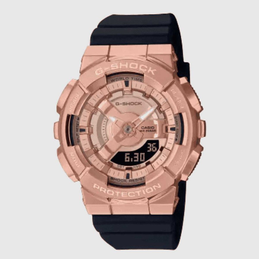 Relojes Casio | Reloj Casio G-Shock Mujer Acero Oro Rosa