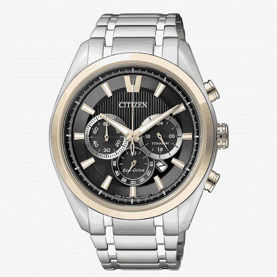 Relojes Citizen | Reloj Citizen Super Titanium Crono Bisel Dorado