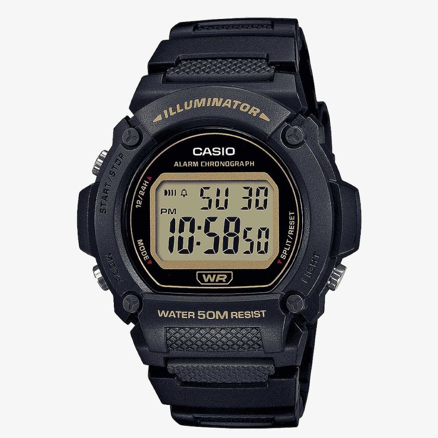 Relojes Casio | Reloj Casio Collection Illuminator Pl Stico Negro Caja Redonda