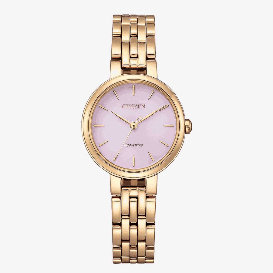 Relojes Citizen | Reloj Citizen Mujer Dorado Esfera Rosa