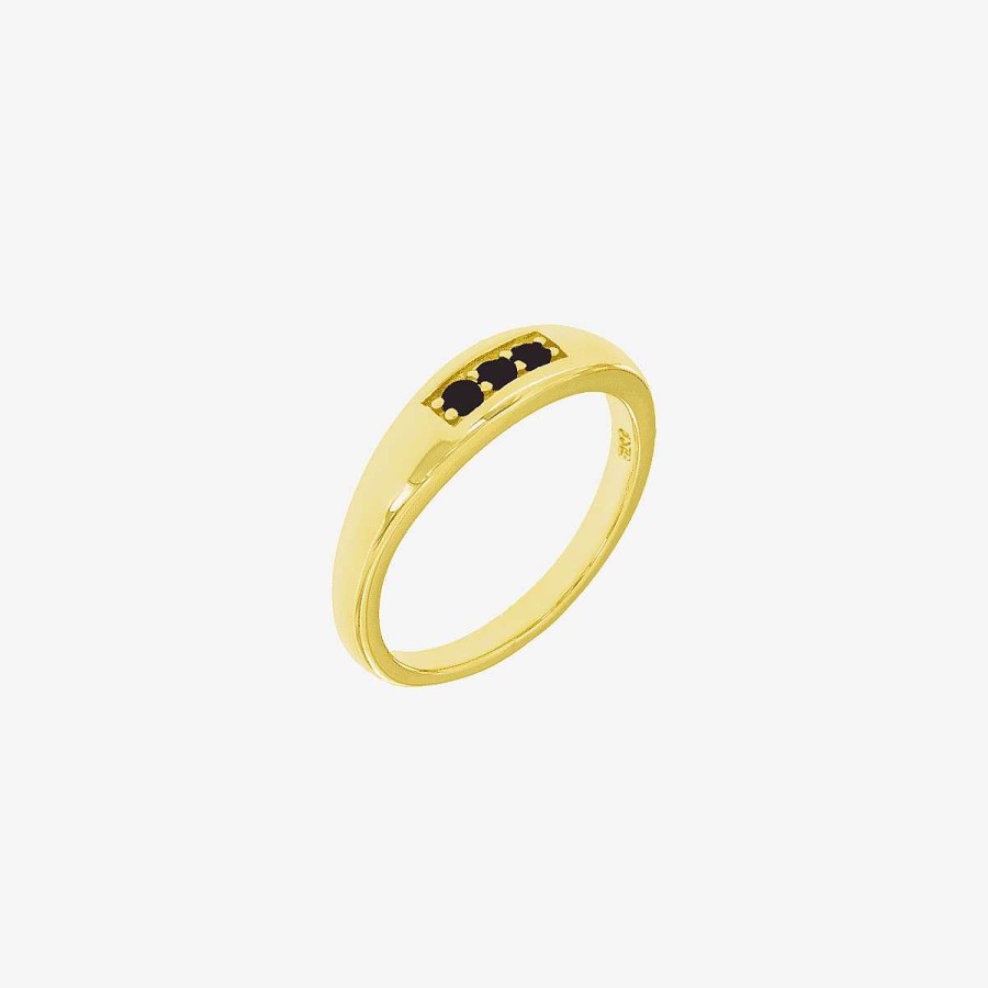 Joyer A B&U | Anillo De Plata Ba O Oro Black Dots