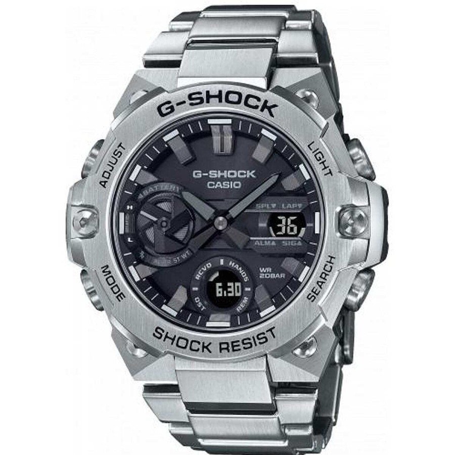 Relojes G-Shock | Reloj Casio G-Shock G-Steel Serie Gst-B400 Acero Plateado