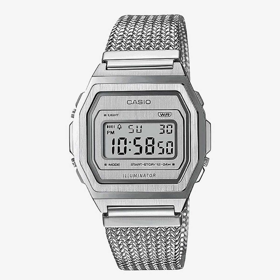 Relojes Casio | Reloj Casio Vintage Premium Acero Esfera Plateada