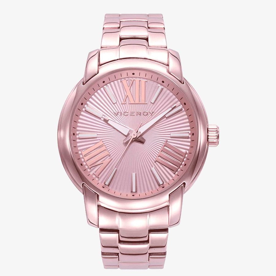 Relojes Viceroy | Reloj Viceroy Chic Roc O Osorno, Brazalete Acero Oro Rosa, Esfera Rosa