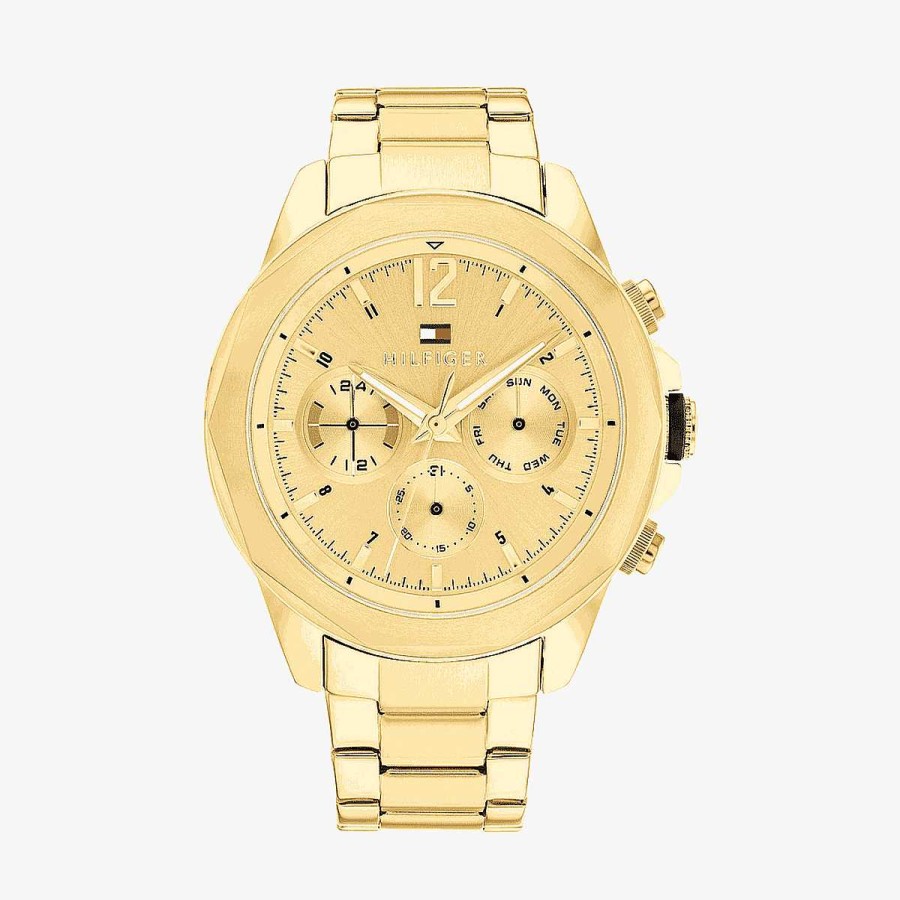 Relojes Tommy Hilfiger | Reloj Tommy Hilfiger Chapado En Oro Con Subesferas