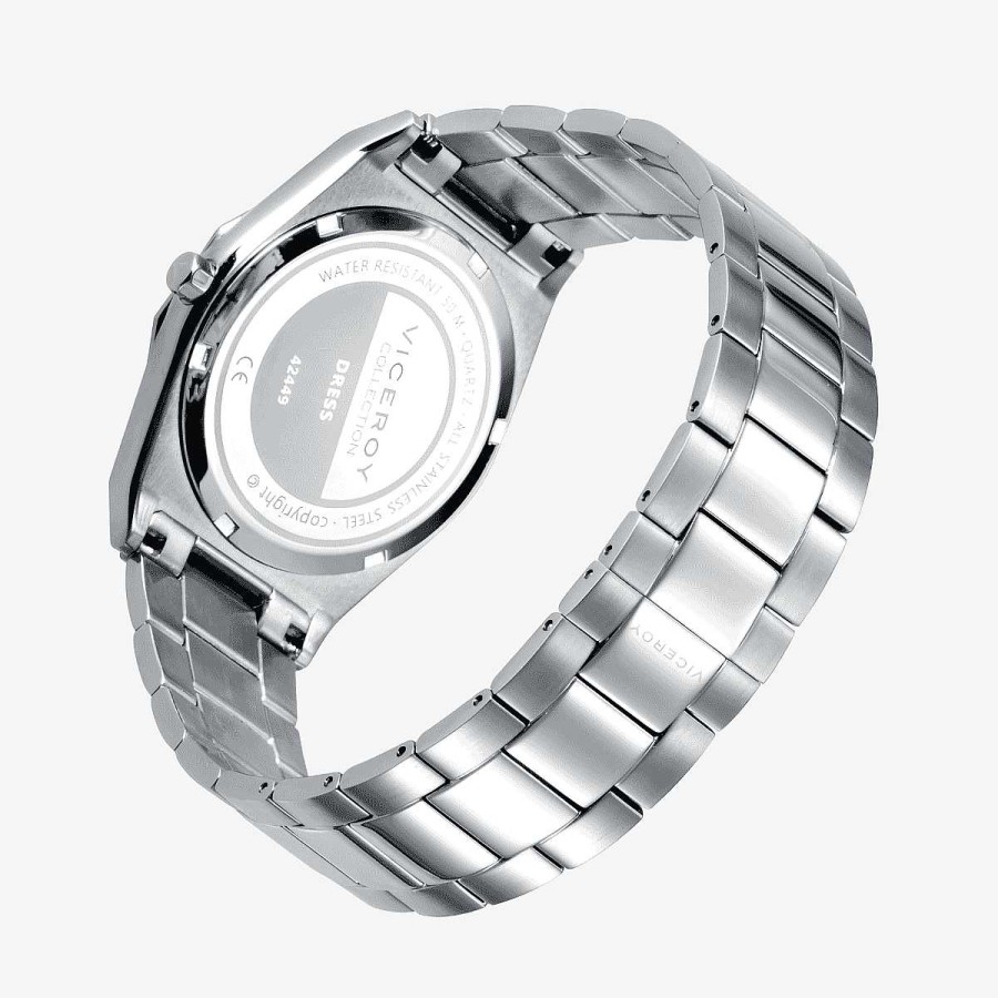 Relojes Viceroy | Reloj Viceroy Dress Hombre, Brazalete Acero Plateado, Esfera Blanca