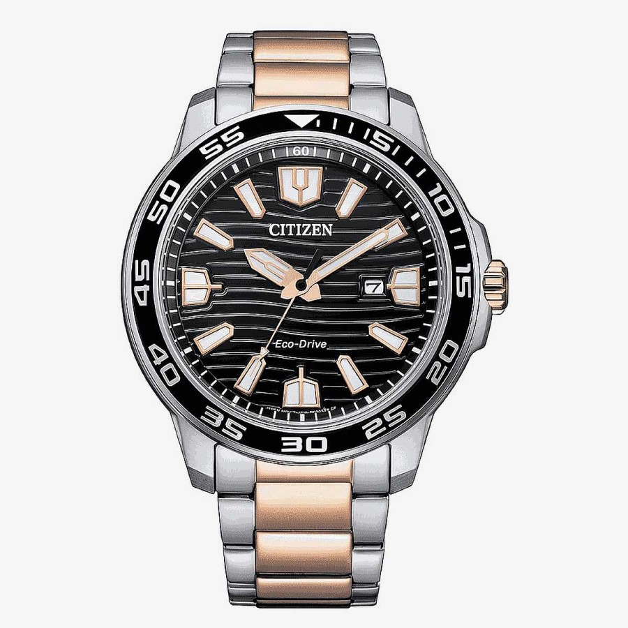 Relojes Citizen | Reloj Citizen Of Collection 3 Agujas Brazalete Bicolor