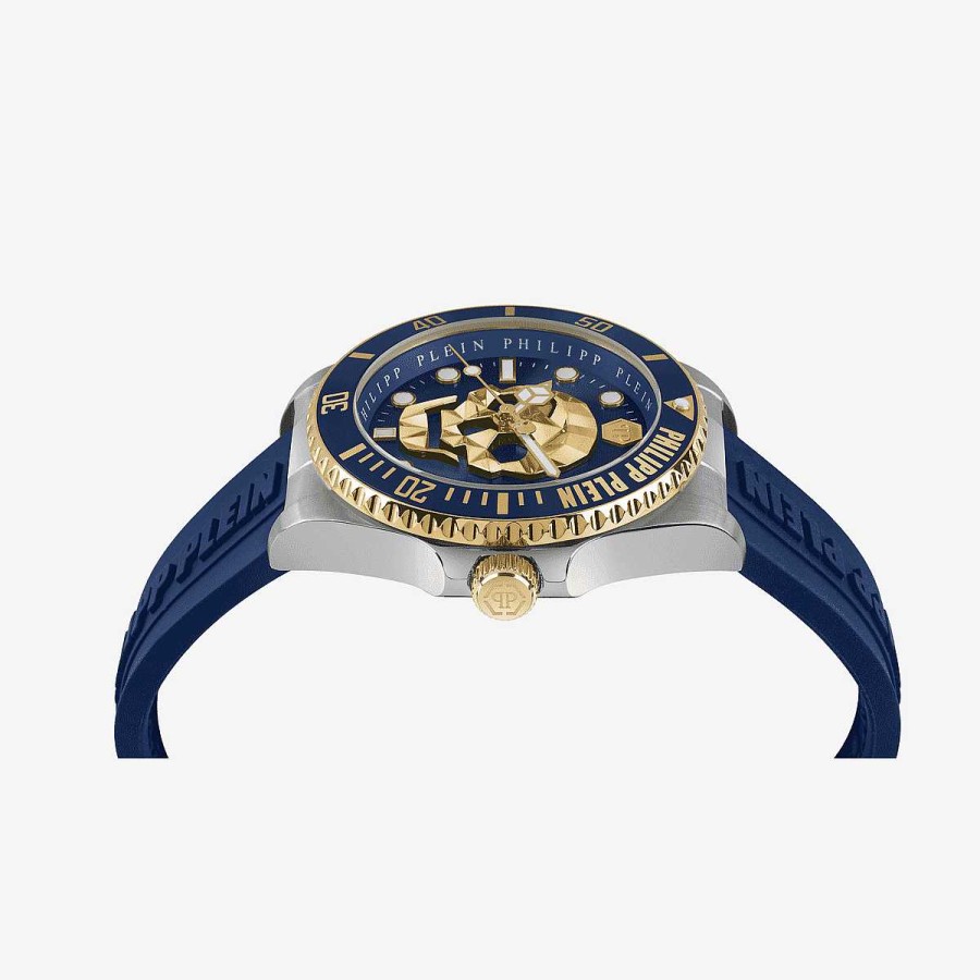 Relojes Philipp Plein | Reloj Philipp Plein $Kull Diver Brazalete Silicona Azul