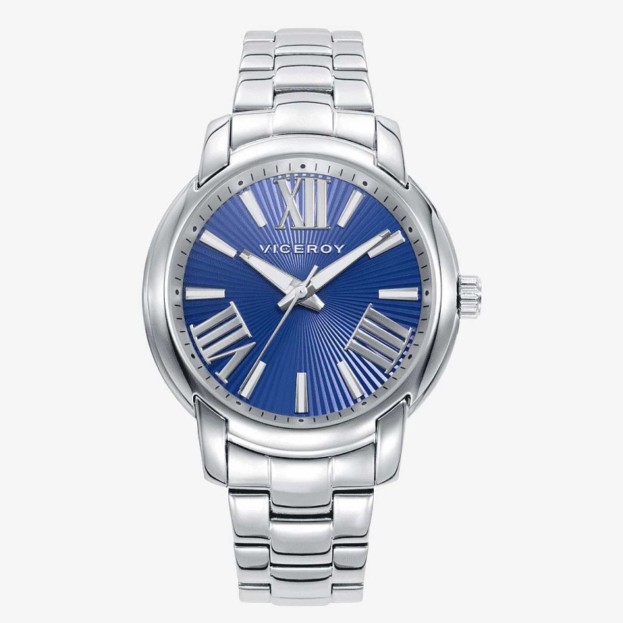 Relojes Viceroy | Reloj Viceroy Chic Roc O Osorno, Brazalete Acero Plateado, Esfera Azul