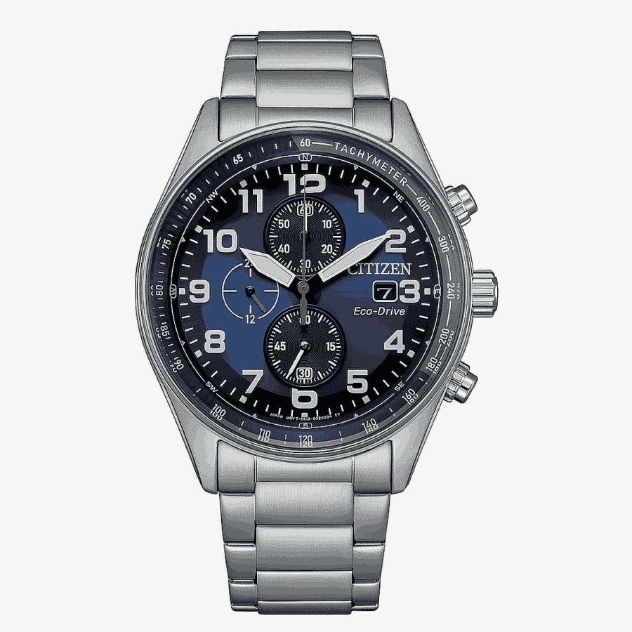 Relojes Citizen | Reloj Citizen Of Collection Cron Grafo Esfera Azul Oscuro